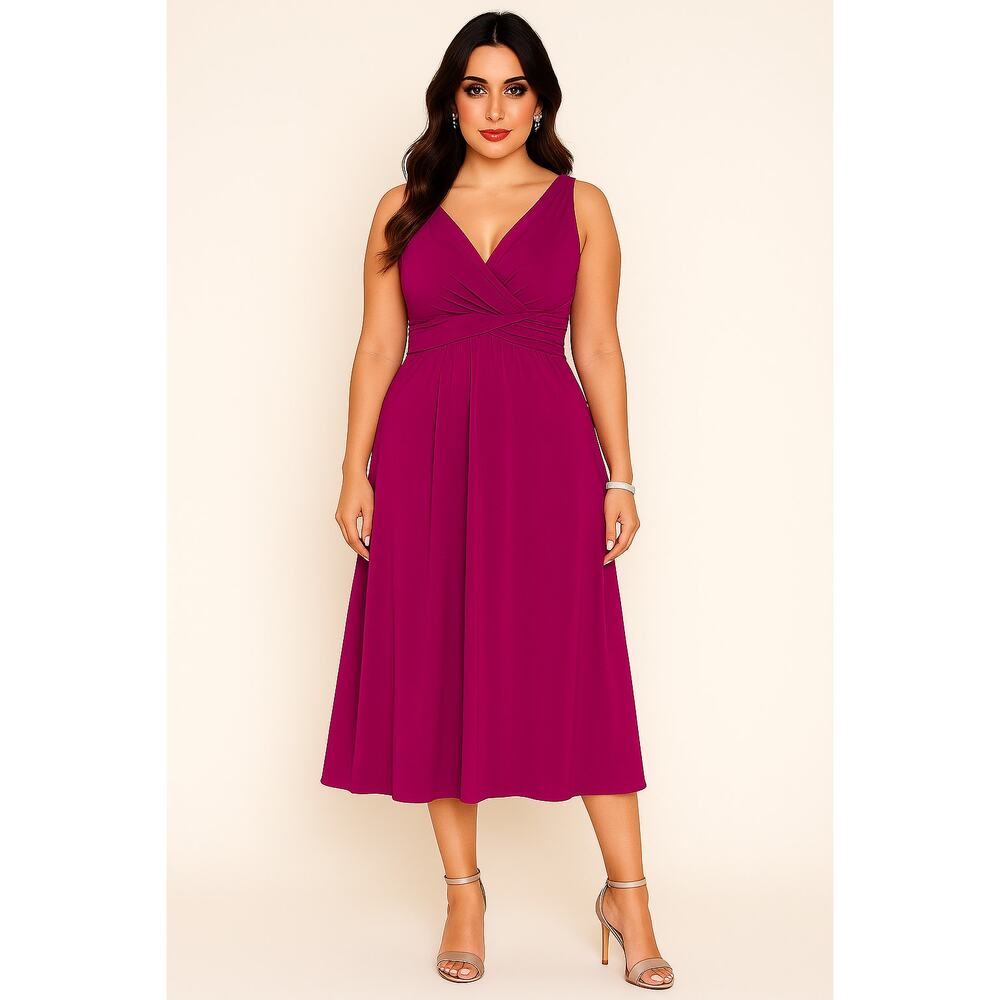 Alfred Angelo Fuchsia Cocktail Dress - Size 18